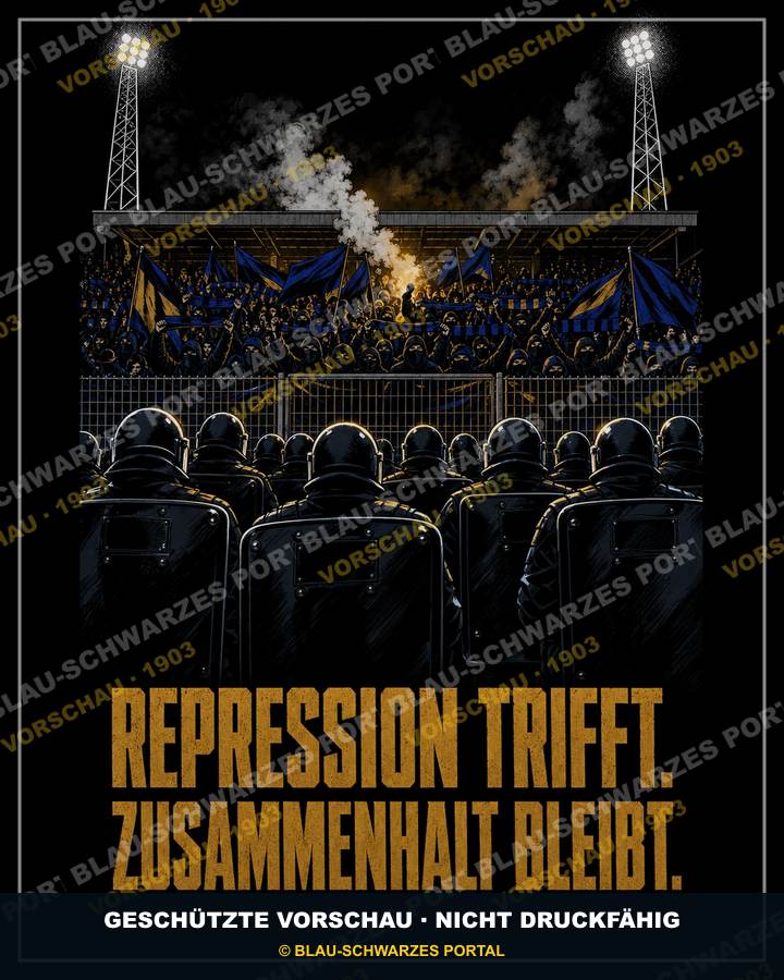 Repression trifft. Zusammenhalt bleibt.